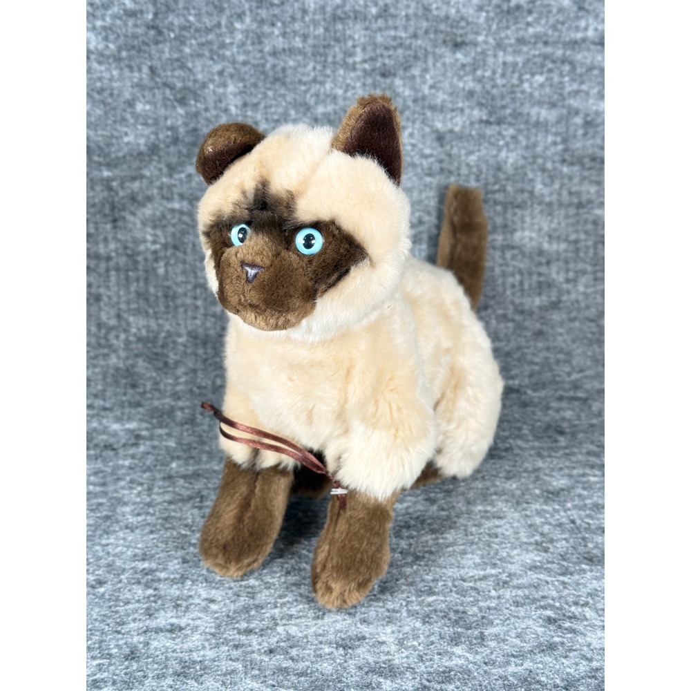 Webkinz Signature Siamese Cat WKS1034 Blue Eyes Stuffed Animal Ganz NO CODE